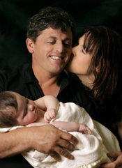couple with baby